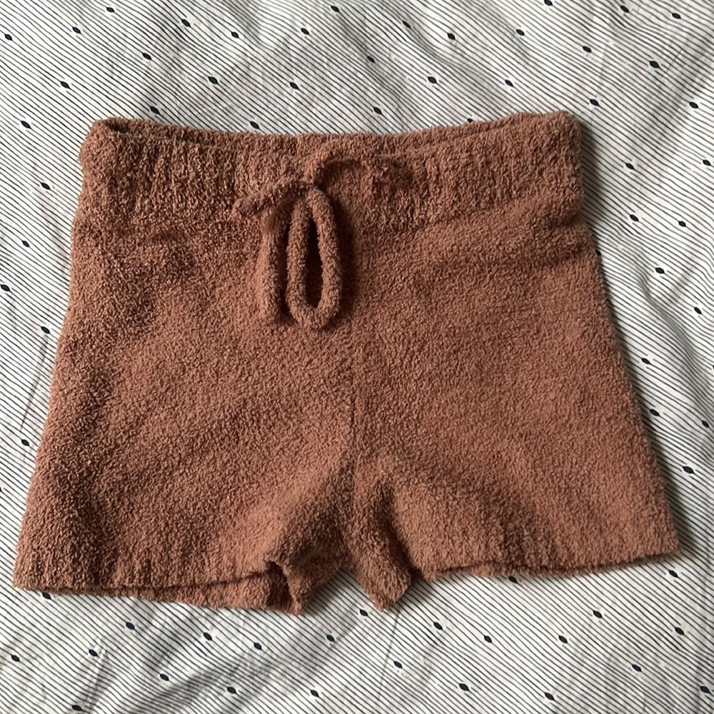 Fuzzy Shorts Pink Size M